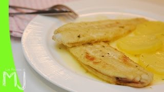 LENGUADO MEUNIÈRE  Receta tradicional de pescado [upl. by Dorie]