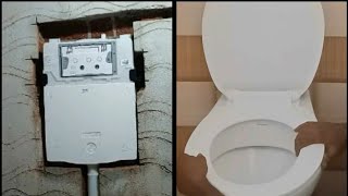 Parryware concealed cistern installation wall hanging type toilet instsllation full video [upl. by Ailugram803]