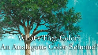 Whats That Color How To Paint lesson on Analogous Color Scheme  with Tim Gagnon [upl. by Arret]