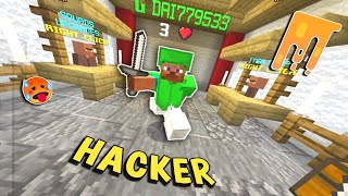 I Meet Auto Clicker Hacker in BedWars 🥵  Mcpe Nether Games BedWars [upl. by Derej292]