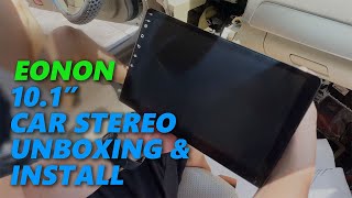 2021 Unboxing and Install Eonon 101quot Android Car Stereo 4GB RAM 64GB ROM  Part 1 [upl. by Sedgewinn]