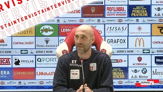 PERUGIA  RIMINI FC il dopogara del tecnico biancorosso Emanuele Troise [upl. by Khalsa]