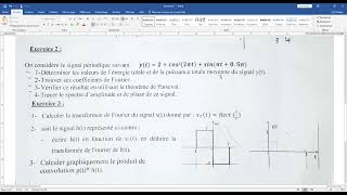 Examen théorie du signal USTHB 20232024 Licence2 S4 [upl. by Liryc]