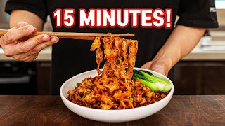 These 15 Minute Chili Garlic Noodles Will Change Your LIFE [upl. by Odlavu]