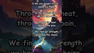 In the flames we find our steel Through the pain we learn to feel musiclyrics newmusicrelease [upl. by Aihcats]