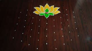 2024 New year special rangoli 9×5 dots [upl. by Reffotsirhc]