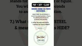 IQ TEST 610  NEURO EXAM REVIEWER FOR PNP BFP amp BJMP APPLICANTSASPIRANTS  MENTAL ABILITY TEST [upl. by Titos]