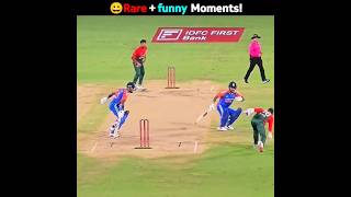 Rare and funny Moments in Cricket 😃 [upl. by Anihta]