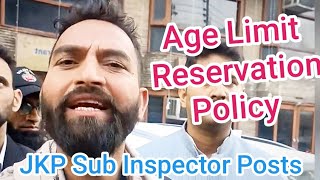 Age Limit in Sub Inspector Posts 2024 [upl. by Leonore]