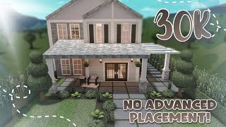 30K BLOXBURG AESTHETIC HOUSE BUILD 2STORY NO ADVANCED PLACEMENT [upl. by Teria]