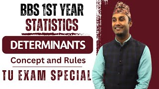 Determinants in Nepali  Sarrus Rule  BBS 1st Year Statistics  Basic Concept  TU  Gurubaa [upl. by Georgiana860]