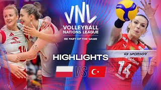 🇵🇱 POL vs 🇹🇷 TUR  Quarter Finals  Highlights  Womens VNL 2024 [upl. by Bertero15]