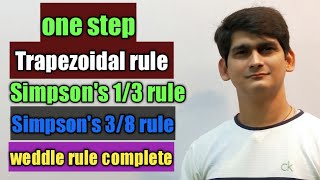 Numerical integration  trapezoidal rule  Simpsons rule  Simpsons 38 rule  weddles rule  m3 [upl. by Hare]