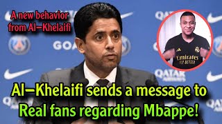 Nasser AlKhelaifi sends a message to Real Madrid fans regarding Mbappe [upl. by Ebsen]