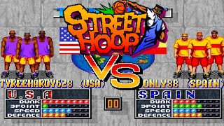 Fightcade online  Street Hoop  TyreeHardy628 USA vs only88 Spain  HD [upl. by Anthony]