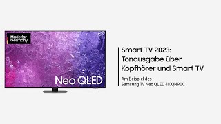 Samsung Smart TV 2023 Ton über Kopfhörer und Lautsprecher [upl. by Bergerac]