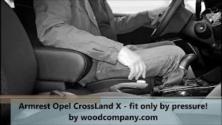 OPEL CROSSLAND X  armrest with storage no screws mittelarmlehne [upl. by Shawnee404]