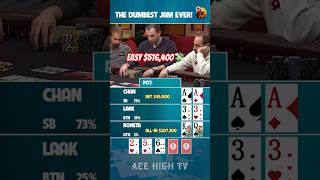 The Dumbest Jam Ever 🥲 poker cashgamepoker pokerhighlights [upl. by Ettenirt]