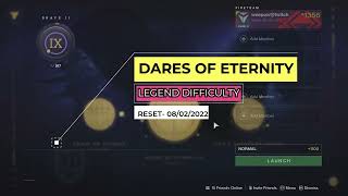 Destiny 2  Commander Destroyed Fateful Spin Triumph  Dares of Eternity Legend Difficulty Week 10 [upl. by Ognimod913]