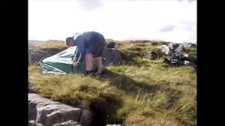 Pitching a Wild Country Coshee 2 on Great Whernside [upl. by Brindell]