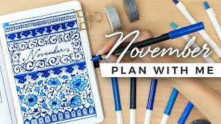 PLAN WITH ME  November 2023 Bullet Journal Setup [upl. by Albertson]