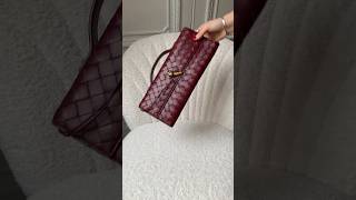 Bottega Veneta Andiamo Clutch in Burgundy bottegavenetabag bottegaveneta [upl. by Orihakat432]