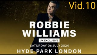 ROBBIE WILLIAMS Hyde Park London 060724 video10 [upl. by Romeu]