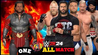 WWE 2K24CAN SUPER CYCLOMAN WIN 5 MEN GAUNTLET ELIMINATOR MATCH [upl. by Ferdinanda]