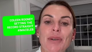 COLEEN ROONEY SETTING THE RECORD STRAIGHT imaceleb [upl. by Acirrej911]