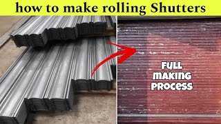 Rolling Shutters Making process Taha Fabrication fabrication [upl. by Agnizn405]