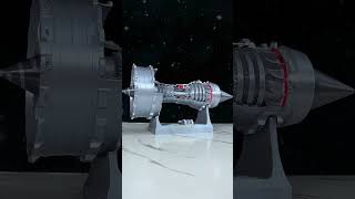 A silver red light effect airplane engine model [upl. by Rama]