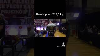 Łukasz Klugiewicz wyciska na ławie 2675 kg podczas Pucharu Polski WPC 2024 w Pruszkowie [upl. by Turne]