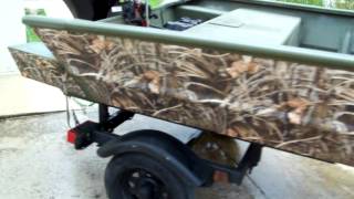 2007 FISHER ALLWELD DUCK HUNTING BOAT 25HP SUZUKI FOUR STROKE MOTOR [upl. by Kenn]