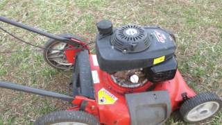 Push mower run at full throttle for brush cutting use [upl. by Adhamh972]