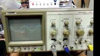 Playing with an oscilloscope and function generator [upl. by Ralat]