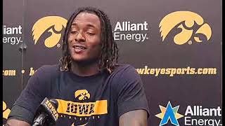 Iowa Hawkeye Caleb Johnson On Brandon Sullivan hawkeyes [upl. by Volney819]