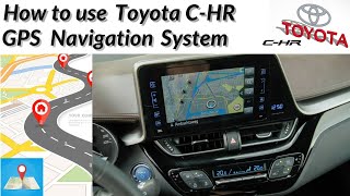 How to use Toyota CHR GPS Navigation System subtitles [upl. by Emmott]