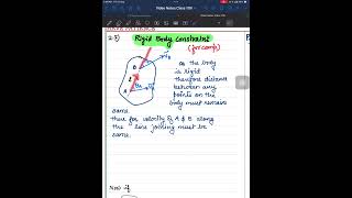 614 Rigid Body Constraint Rotational motion [upl. by Kinsman]