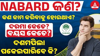 NABARD VACANCY 2024 II NABARD କଣ କଣ କାମ କରିବାକୁ ହୋଇଥାଏ ଦରମା କେତେବୟସ କେତେ ଦଶମପିଲା ପକେଇପାରିବେ କି [upl. by Arimaj]