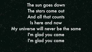 The Wanted  Im Glad you came Lyrics [upl. by Saiasi]