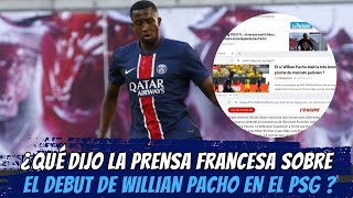 Willian PACHO deslumbra en el debut con el PSG [upl. by Nelubez112]