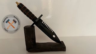 Making M9 BAYONET Knife Tactical knife M9 عمل سكين [upl. by Grobe]