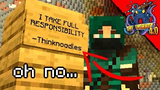 We Have a BIG Problem In Crazy Craft 40 Oh No  Minecraft Episode 4 [upl. by Inacana]