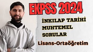 İnkılap Tarihinden Çıkabilecek 10 Muhtemel Soru Tipi  EKPSSKPSSYKS  2024  Ali Gürbüz kpss yks [upl. by Sylvester]