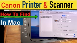 How To Find Canon Printer amp Scanner In Mac [upl. by Weed]