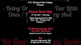 PD Technical Inter College Announces Its First Annual Day [upl. by Atteselrahc]