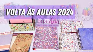 Material escolar 2024  Fina Ideia Papelaria [upl. by Gereld456]