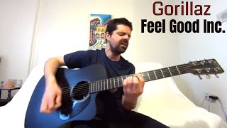 Feel Good Inc  Gorillaz Acoustic Cover by Joel Goguen [upl. by Htennaj]