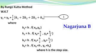 Runge Kutta Method to Solve Ordinary Differential Equation of 1st Order amp 1st Degree RK Method Pb1 [upl. by Saxet420]