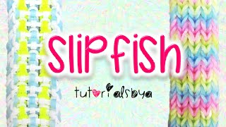 NEW Reversible SlipFish Rainbow Loom Bracelet Tutorial  How To [upl. by Rahm]